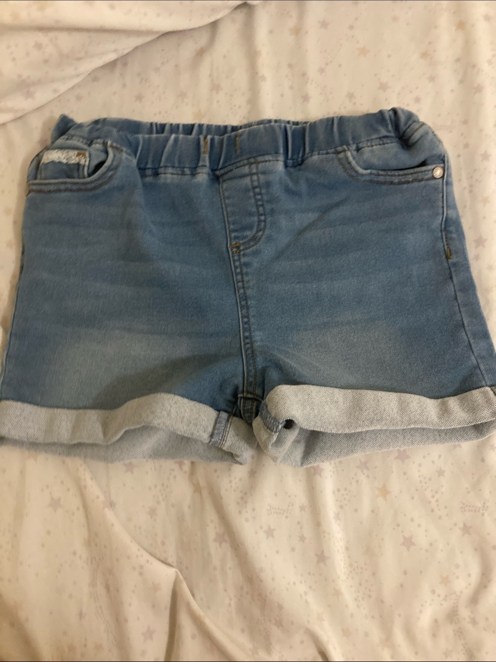 Epic Threads Medium Blue Elastic Waist Denim Shorts